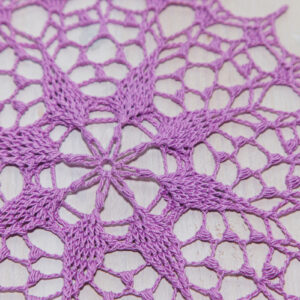 Purple Crochet Doily "Nonna"