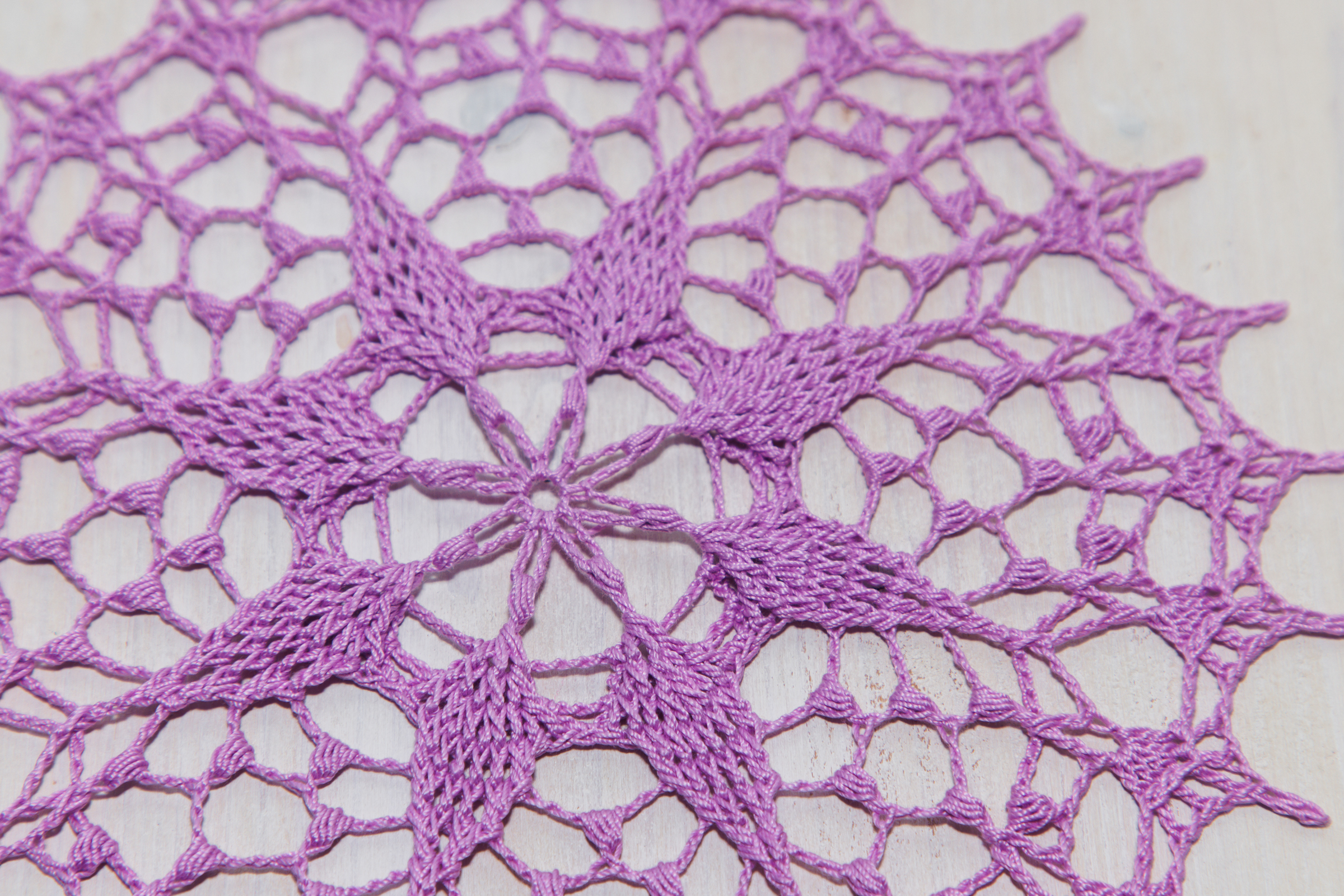 Purple Crochet Doily "Nonna"