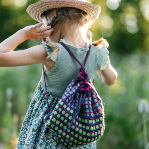 PDF Granny Square Backpack crochet pattern