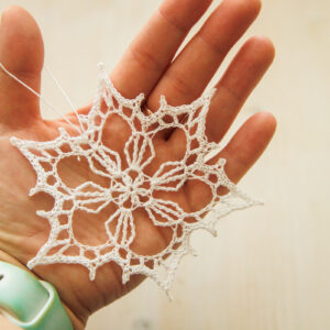 Crochet snowflake, 11 cm