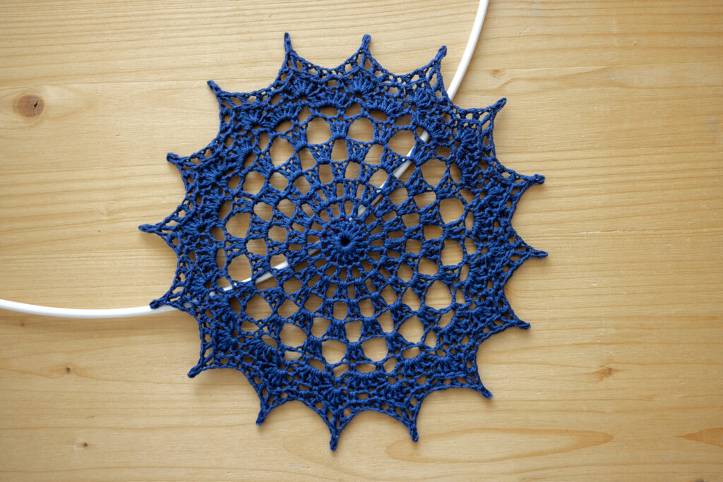 Crochet coaster, 20 cm