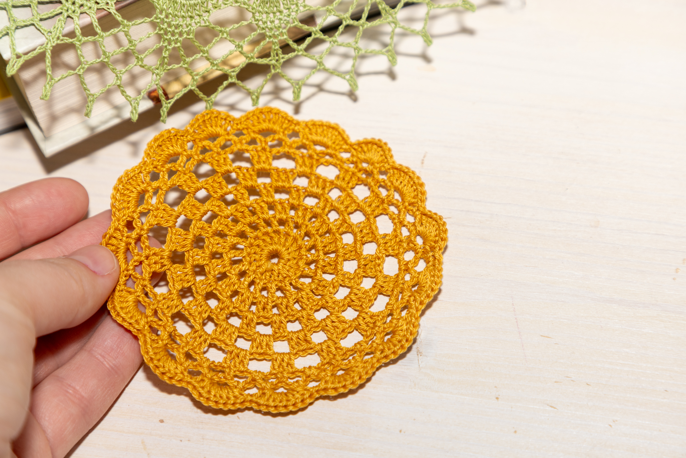 Crochet coaster, 10 cm - Image 5