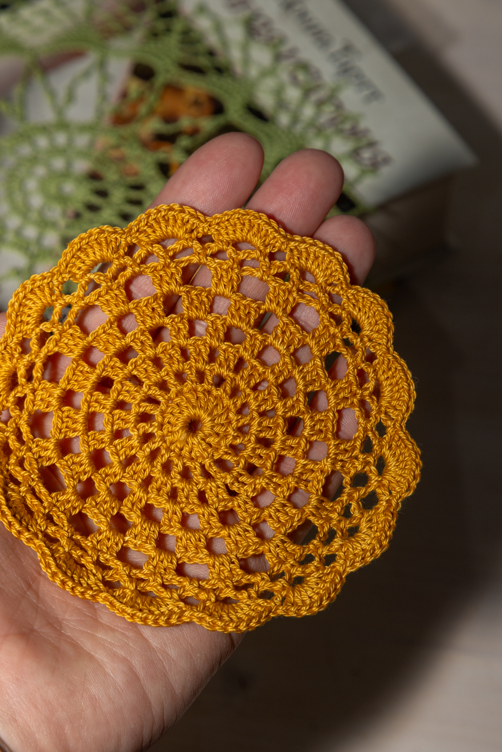 Crochet coaster, 10 cm - Image 8