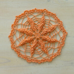 Lace crochet doily, Silvana, 20 cm