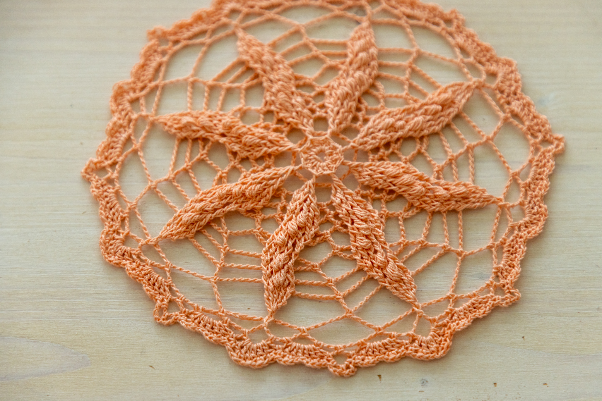 Lace crochet doily, Silvana, 20 cm - Image 2