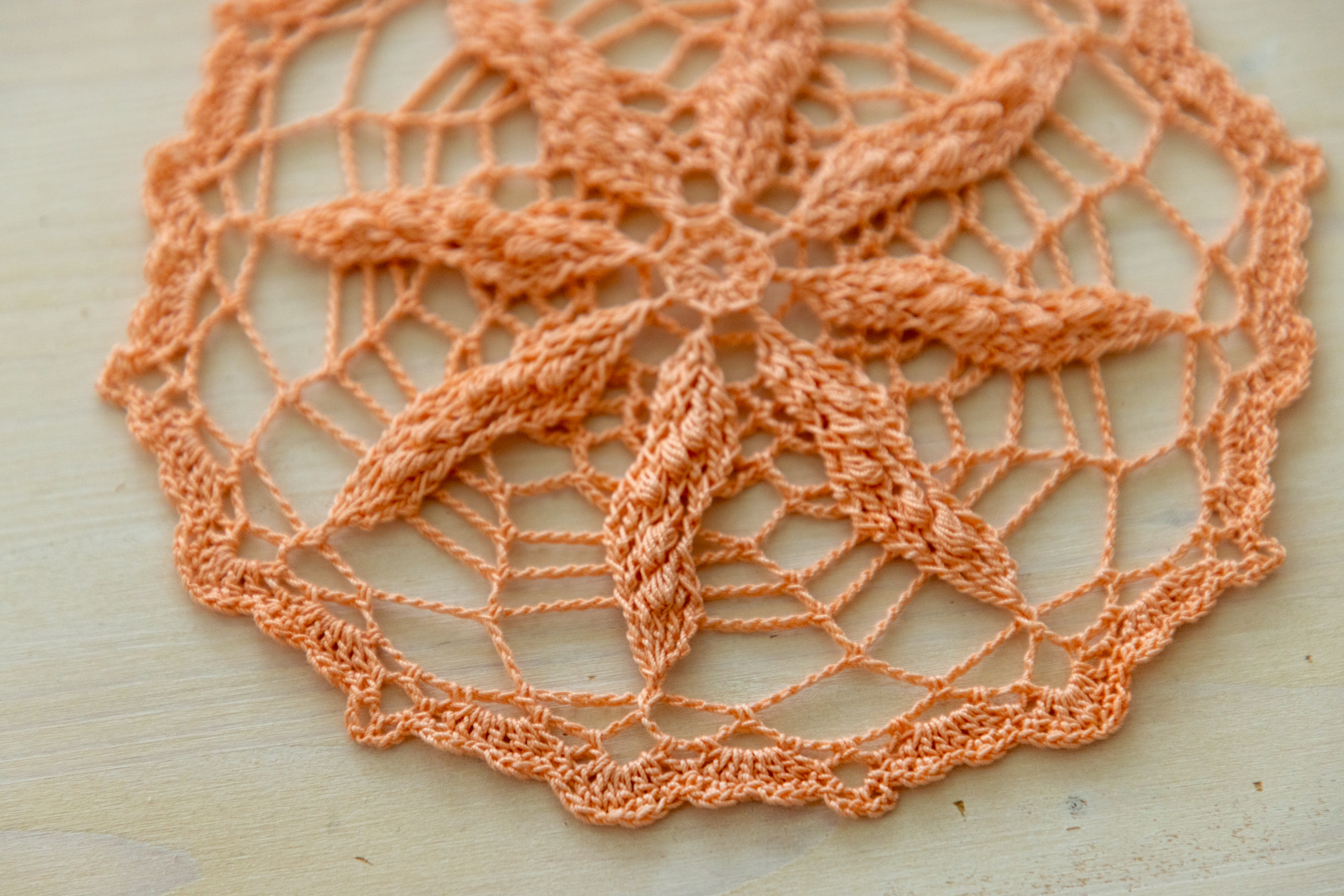 Lace crochet doily, Silvana, 20 cm - Image 3