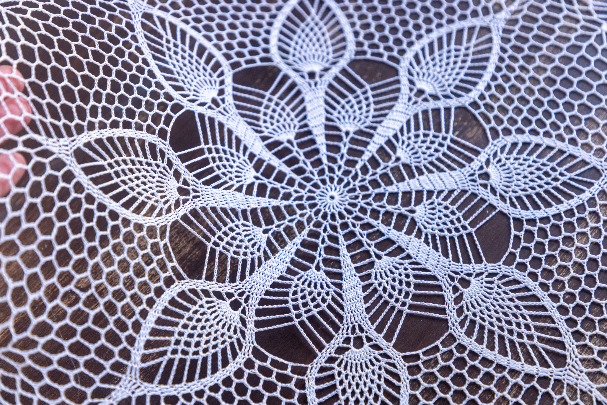 Vintage white crochet doily, 46 cm - Image 6