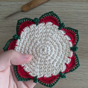 PDF Vanocni Coaster crochet pattern