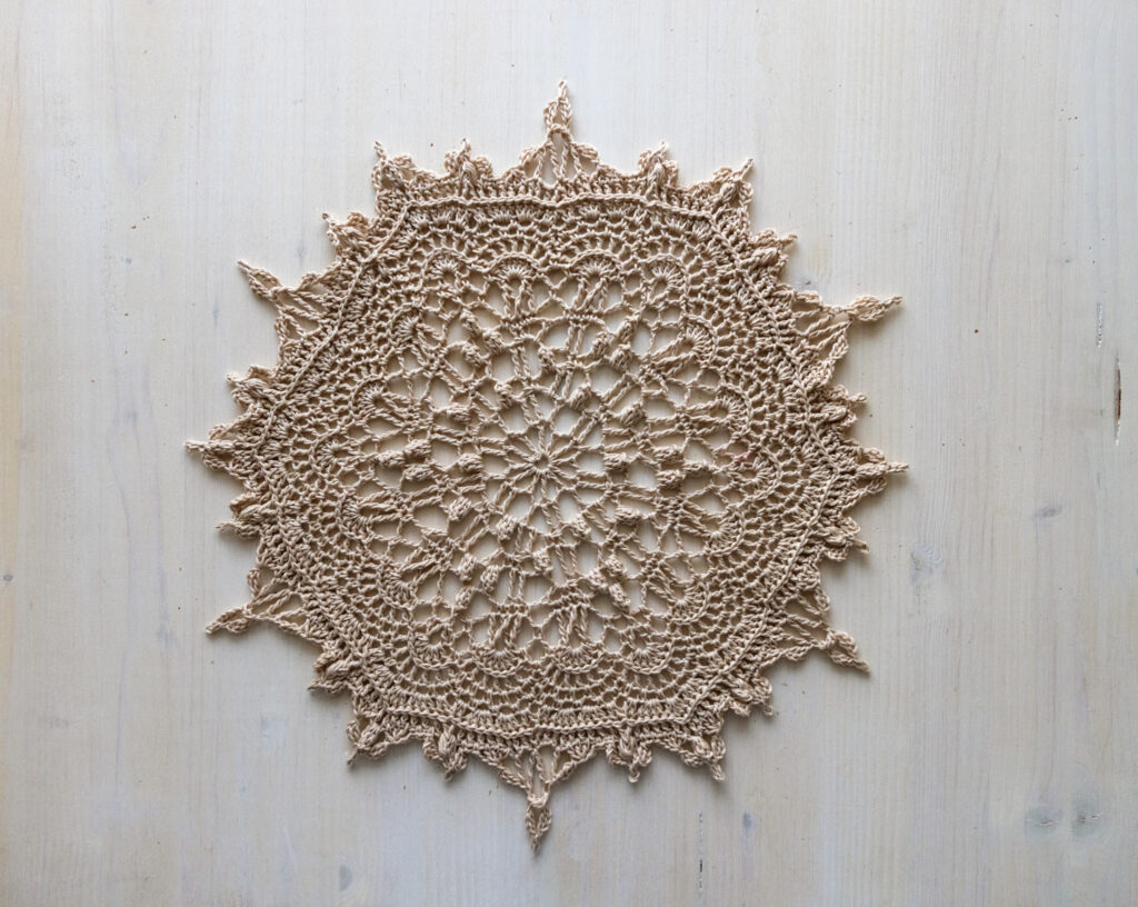 PDF Polly doily crochet pattern