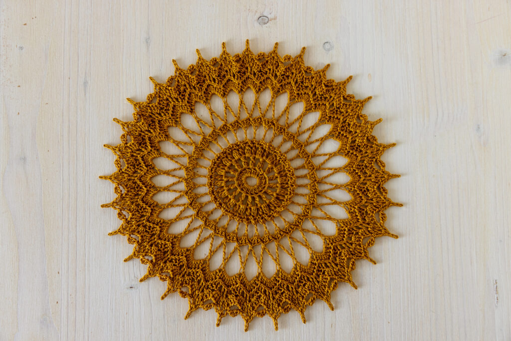 PDF Malina doily crochet pattern