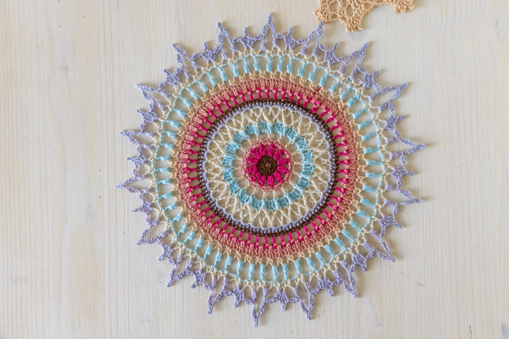 PDF Jolana doily crochet pattern - 14 rounds