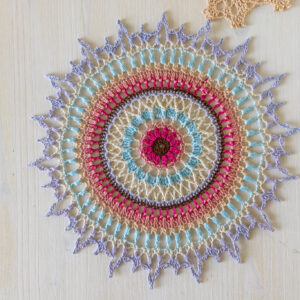 PDF Jolana doily crochet pattern - 14 rounds