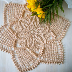 Amazing Olga crochet doily, 55 cm