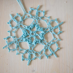 Wonderful crochet snowflake, 14 cm