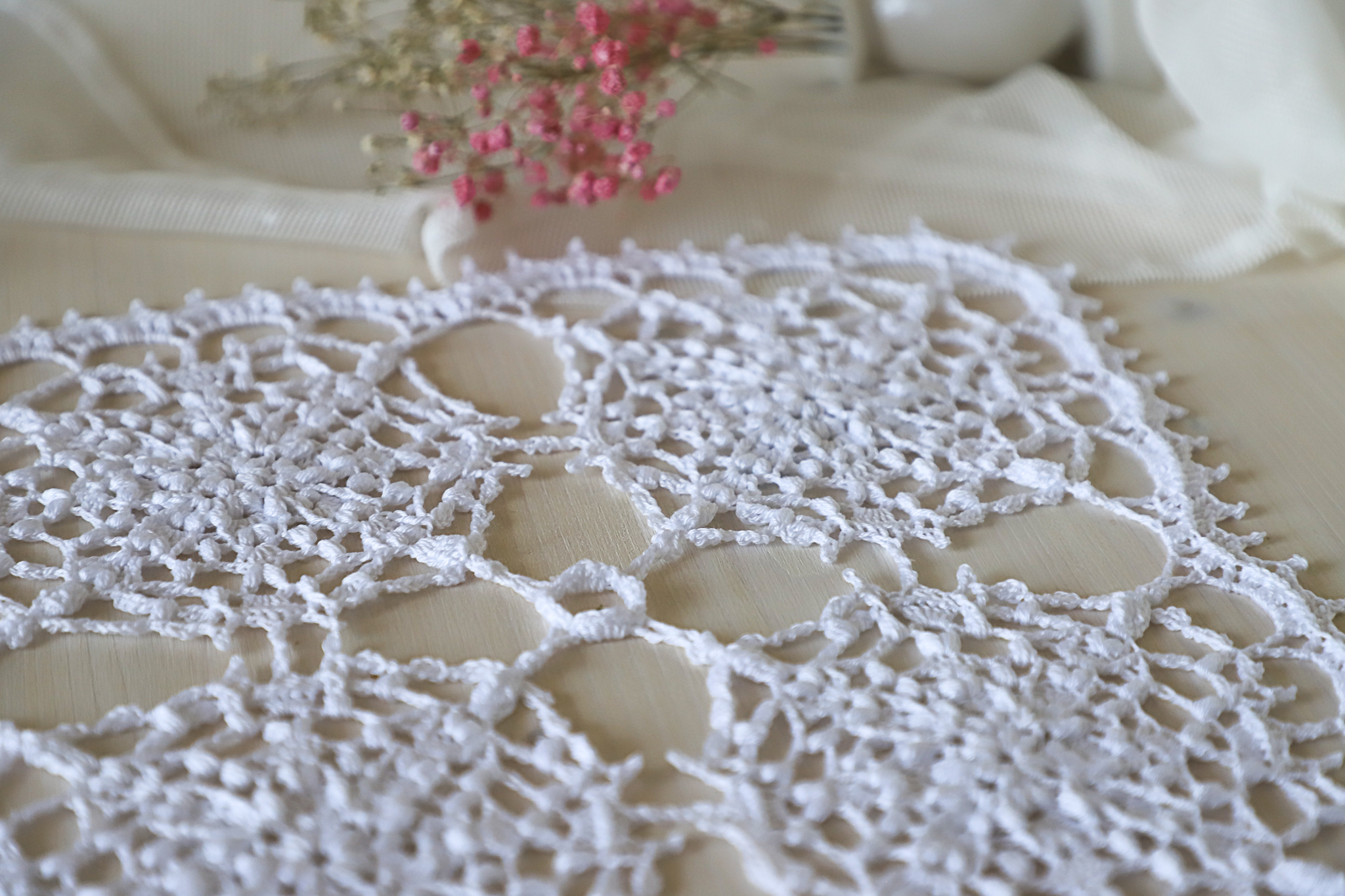 Square crochet doily Alida, 30 x 30 cm - Image 3