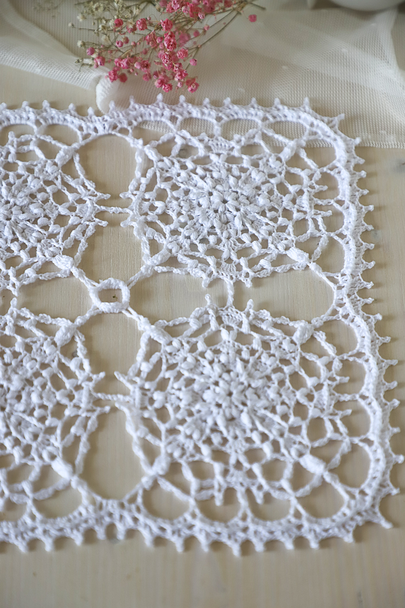 Square crochet doily Alida, 30 x 30 cm - Image 7