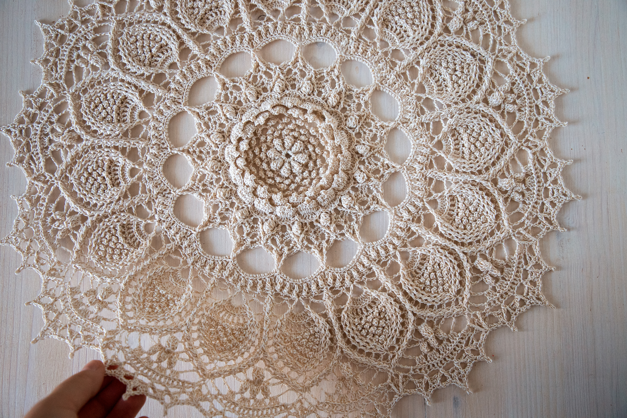 Beige doily Persephone - Image 3