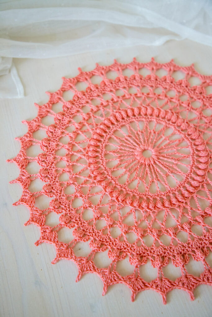 PDF Carole doily crochet pattern