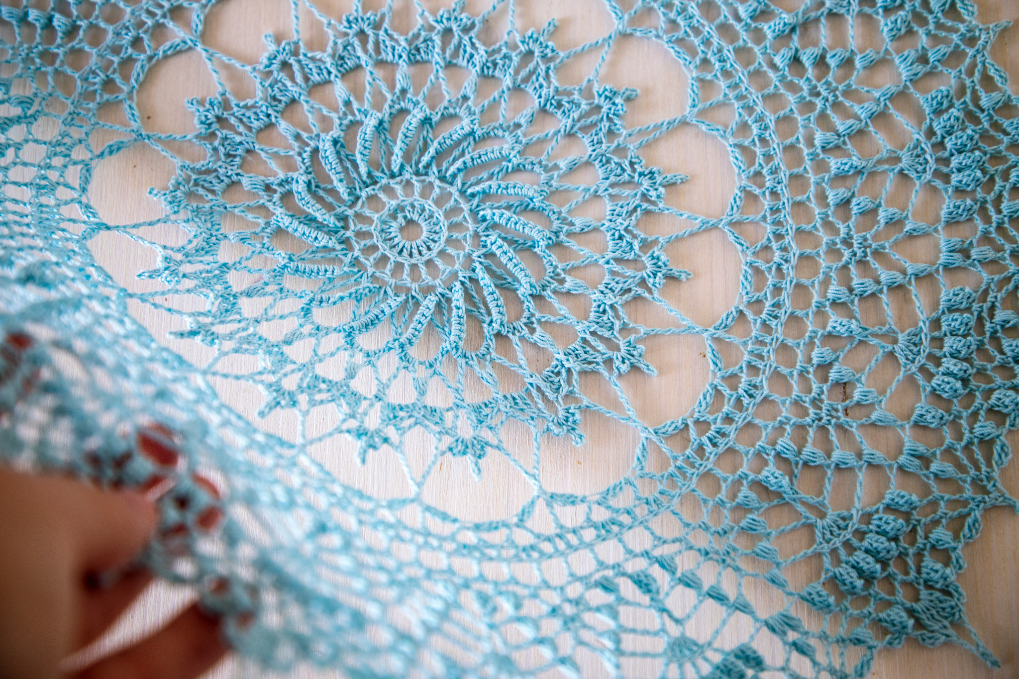Blue crochet doily, Dagmar - Image 6