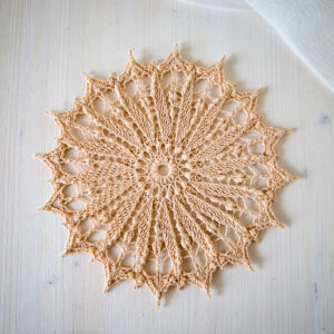 Beige crochet doily Dominika