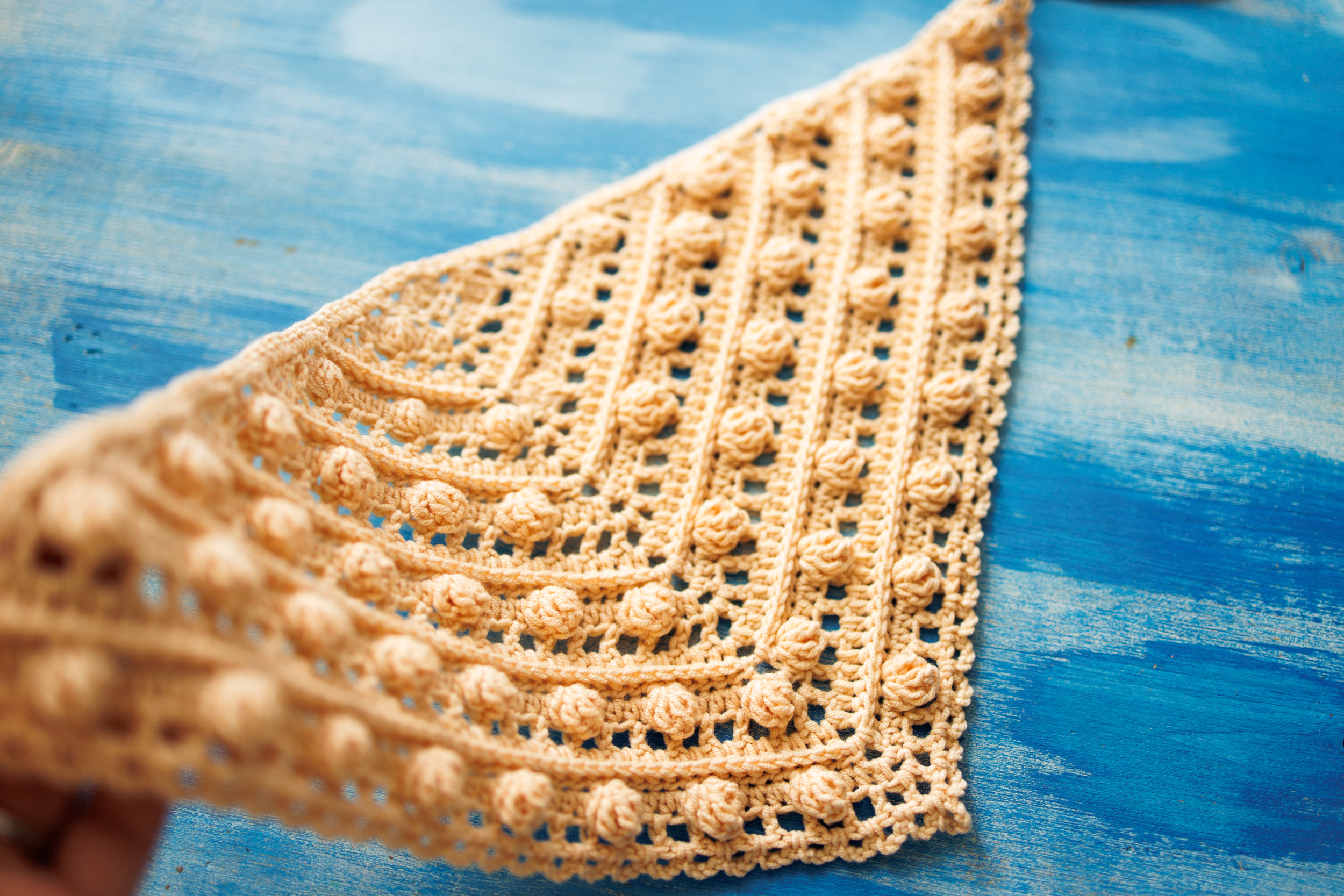 Textured crochet headscarf - Image 3