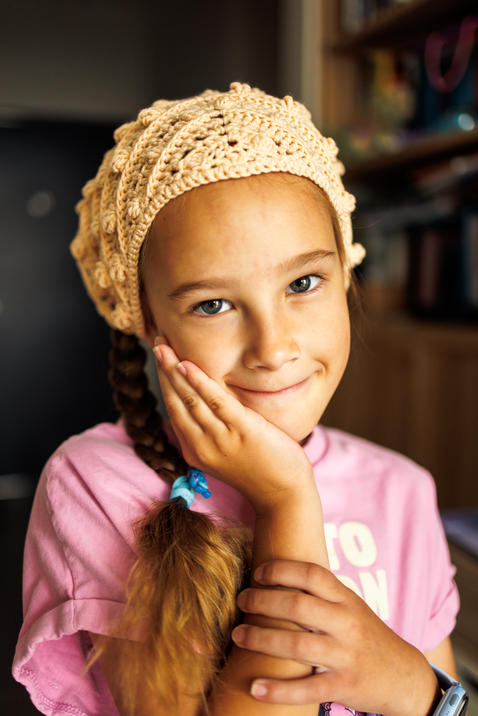 Textured crochet headscarf - Image 5