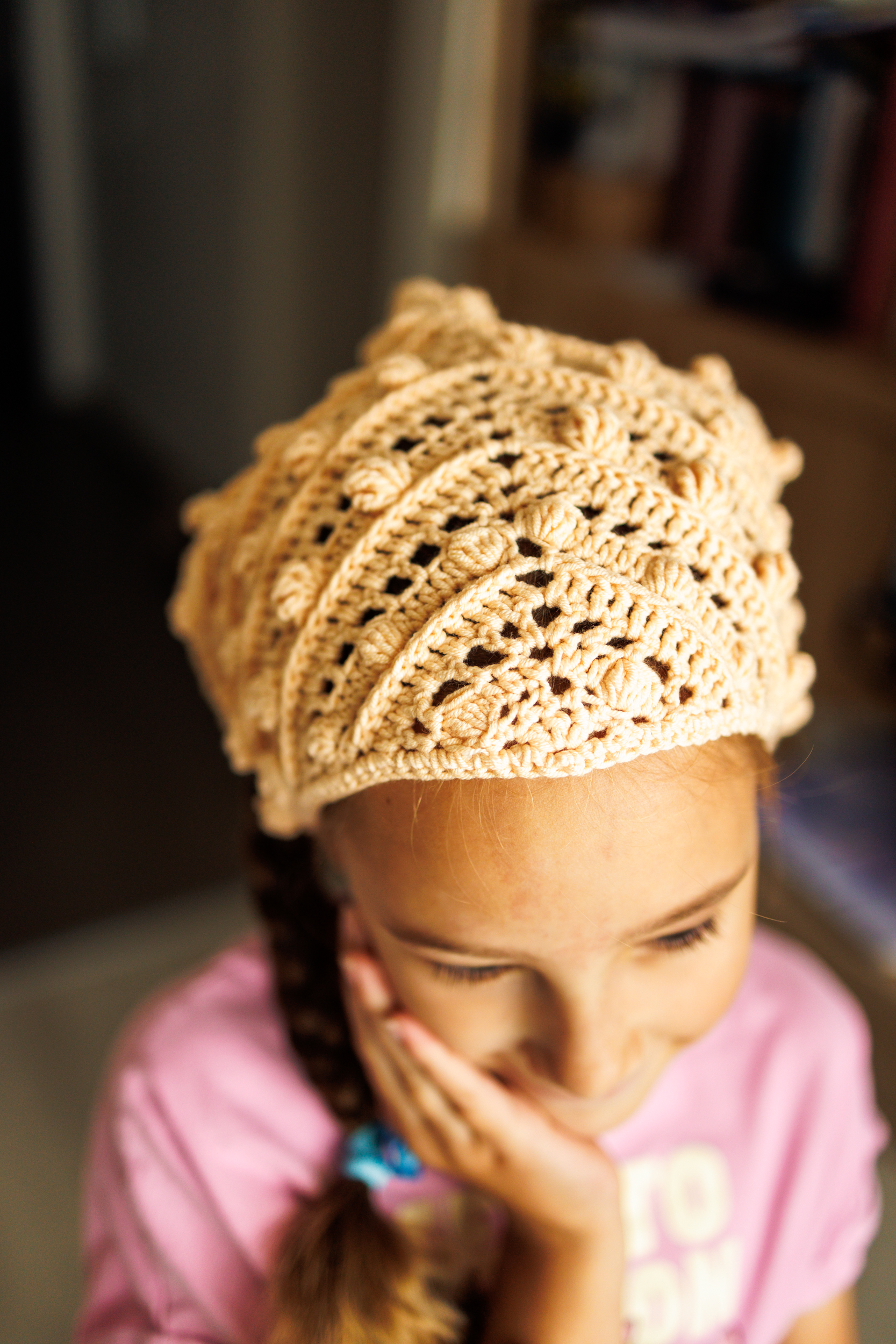 Textured crochet headscarf - Image 7