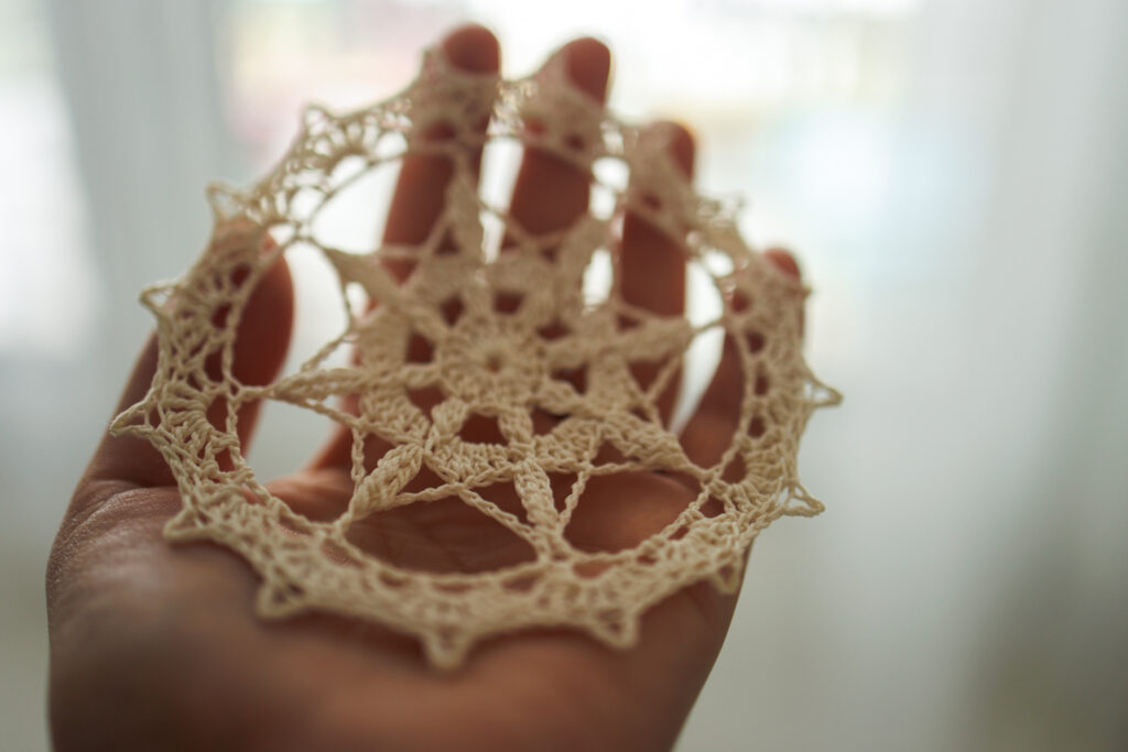 PDF lala doily crochet pattern