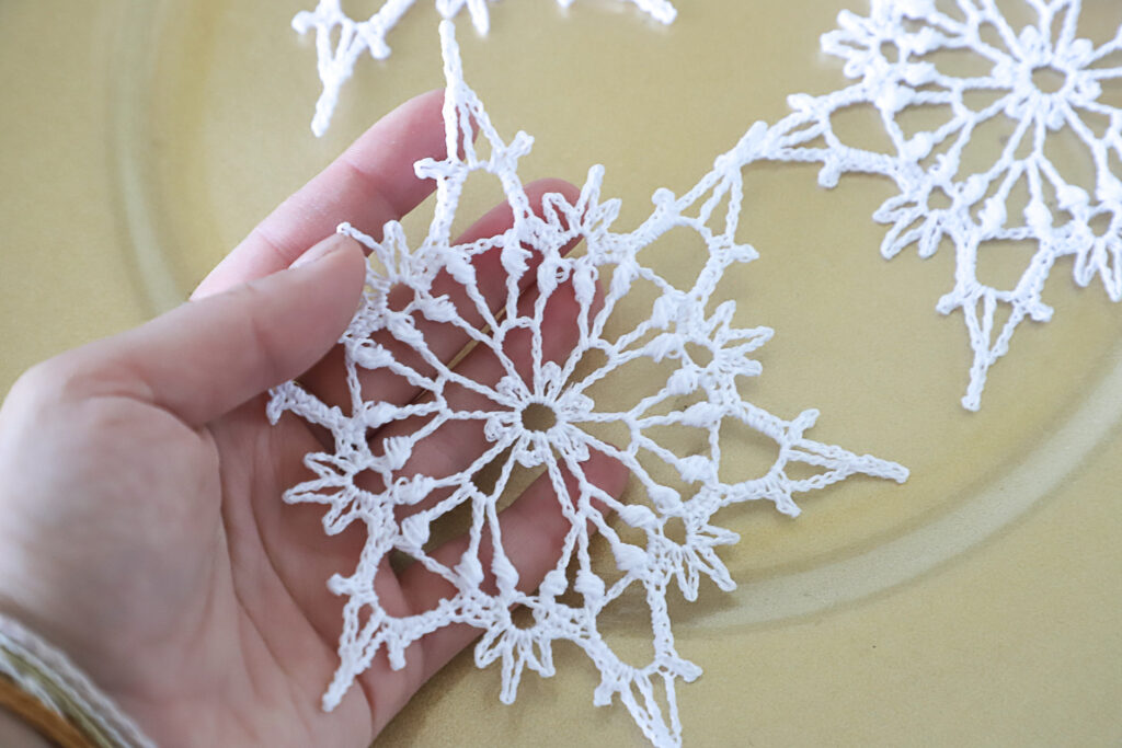 Crochet snowflake, designed by Irina Smirnova, 15 cm