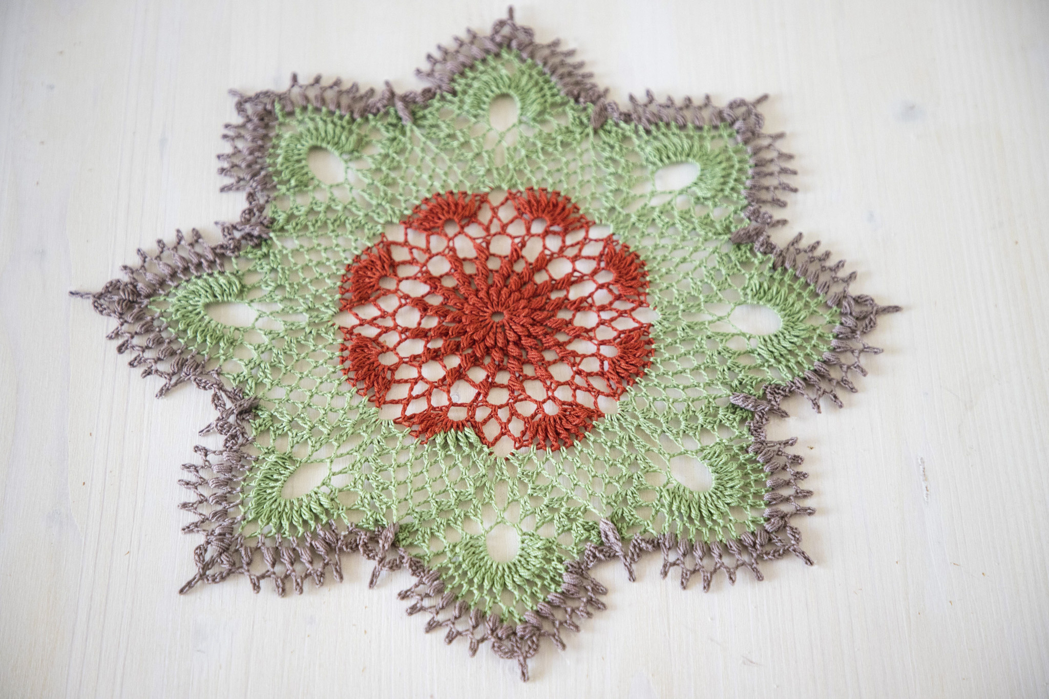 3-colored texture doily Kampa - Image 2