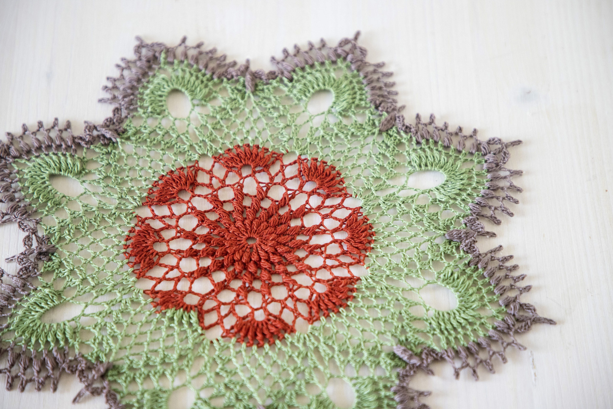 3-colored texture doily Kampa - Image 3