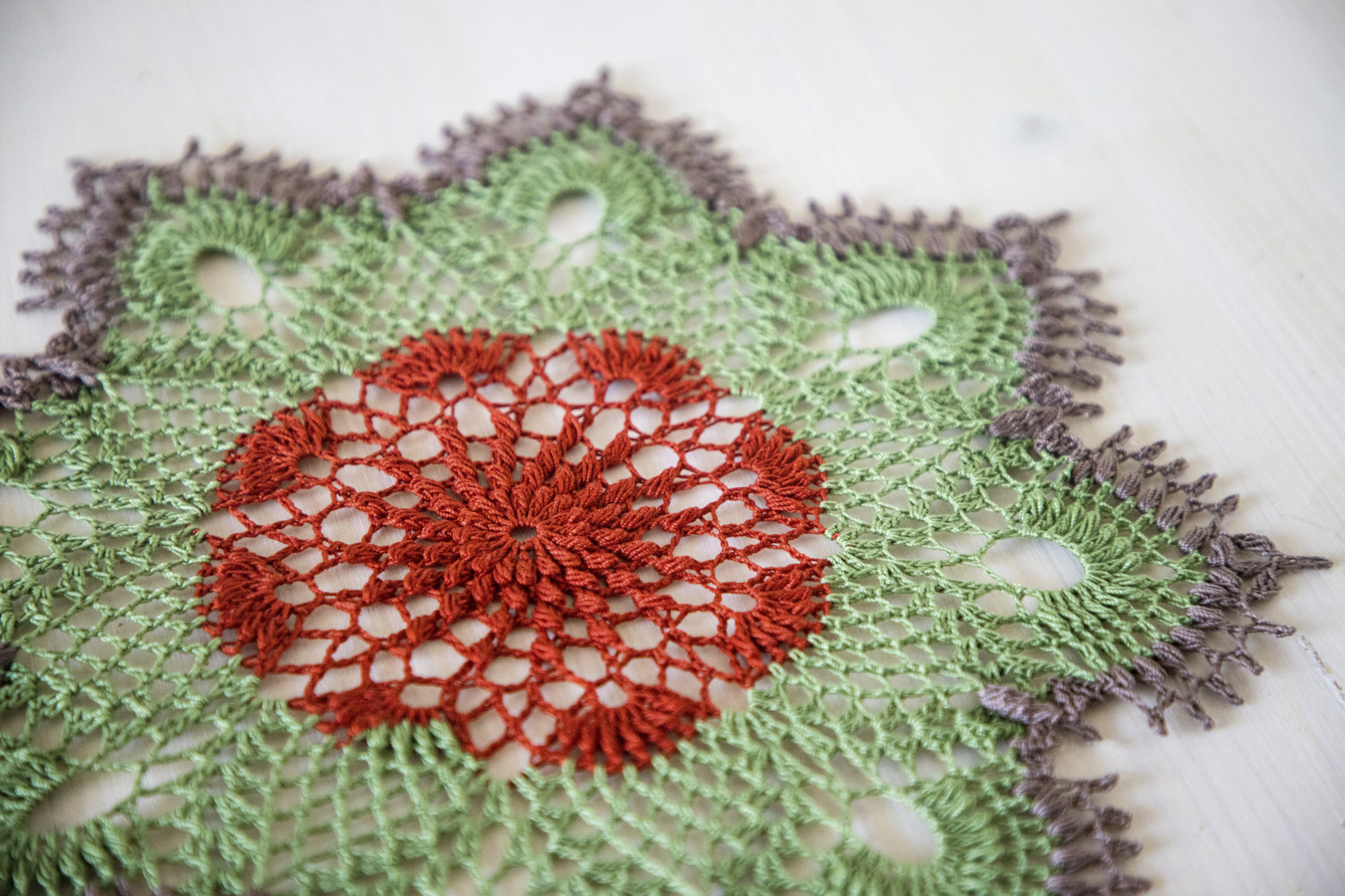 3-colored texture doily Kampa - Image 4