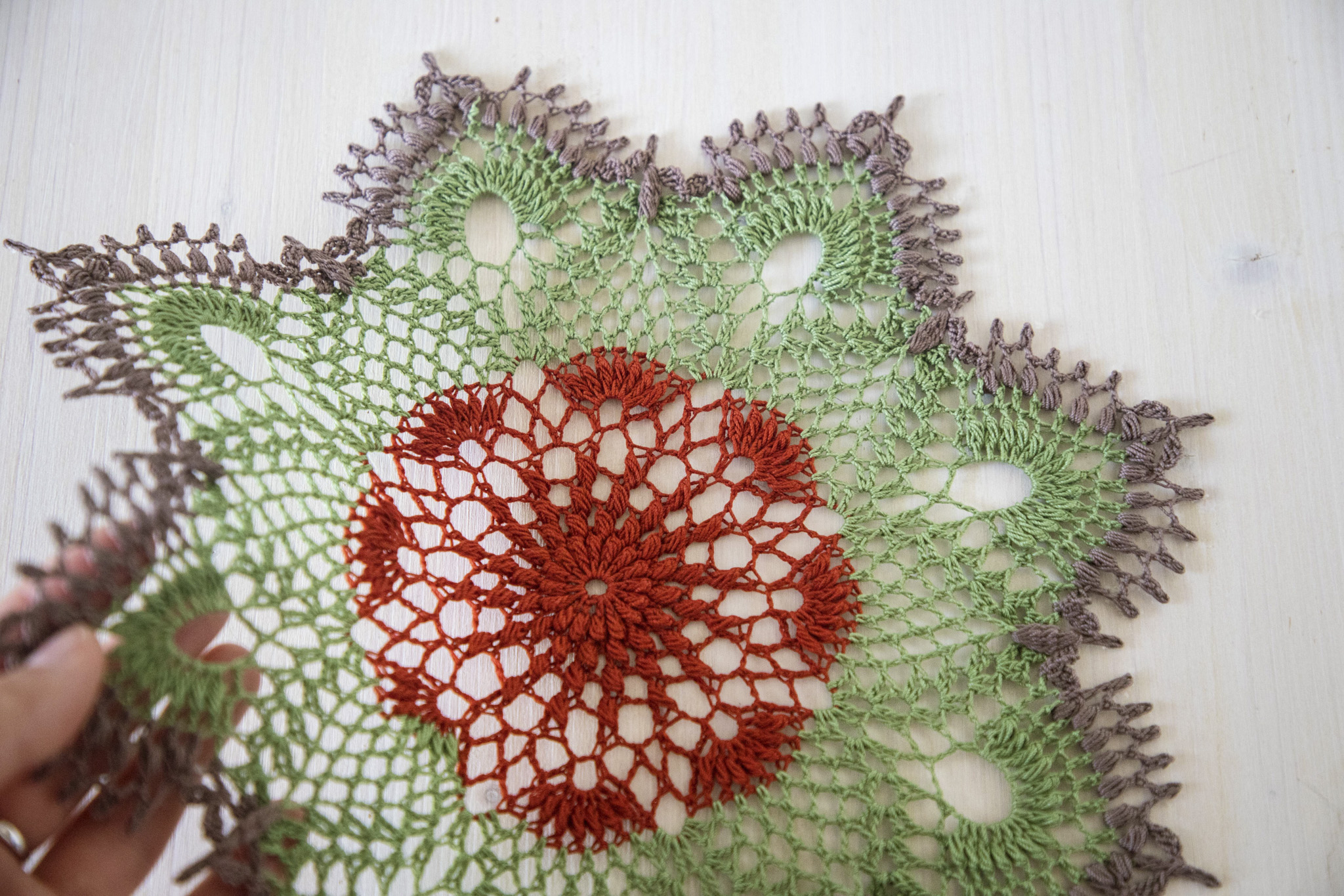 3-colored texture doily Kampa - Image 5