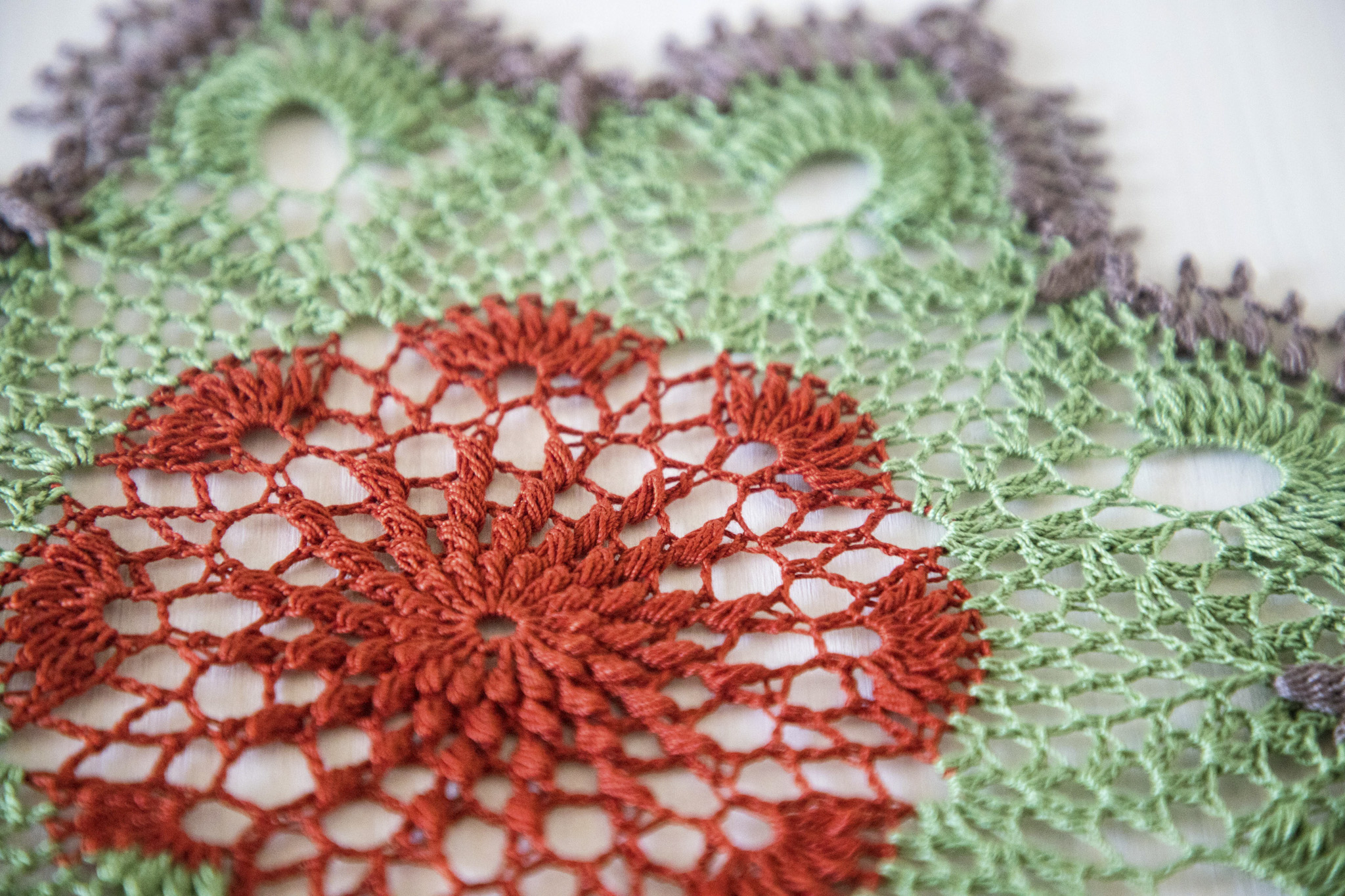3-colored texture doily Kampa - Image 6