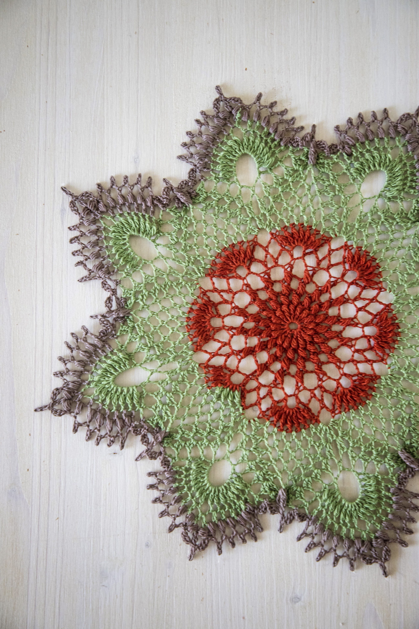 3-colored texture doily Kampa - Image 7