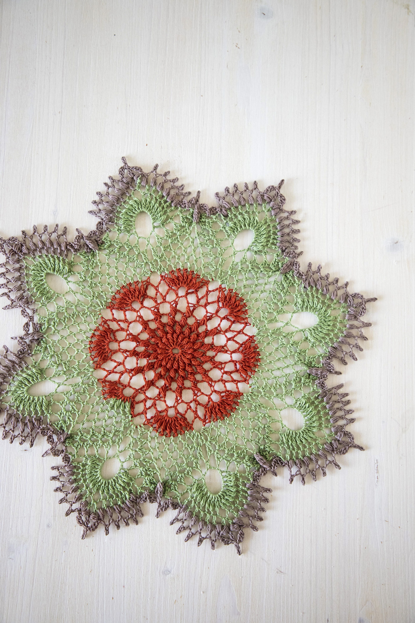 3-colored texture doily Kampa - Image 8