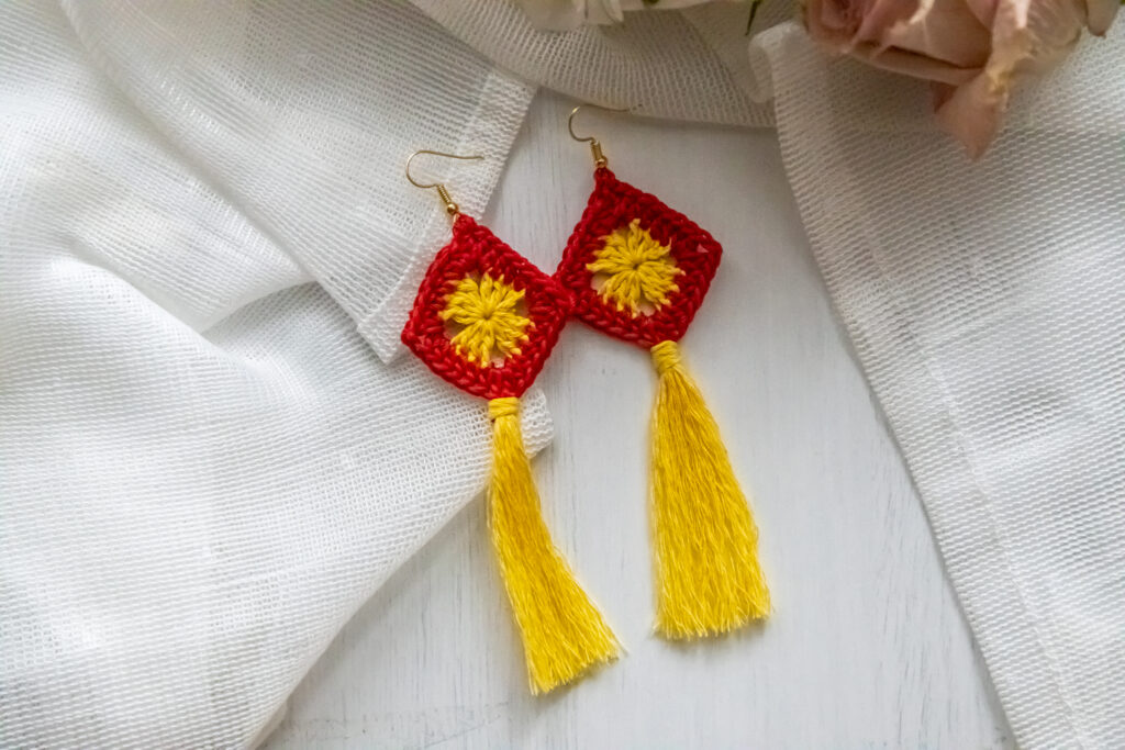 Sub Rosa Crochet Earrings
