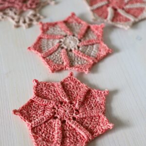 PDF Andrea crochet coaster pattern designed by Olga Shalaeva