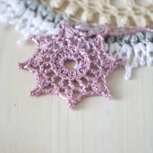 PDF Super quick and easy crochet snowflake pattern