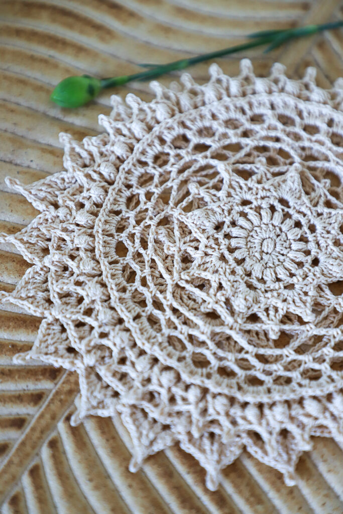 PDF Achensee crochet doily pattern designed by Olga Shalaeva