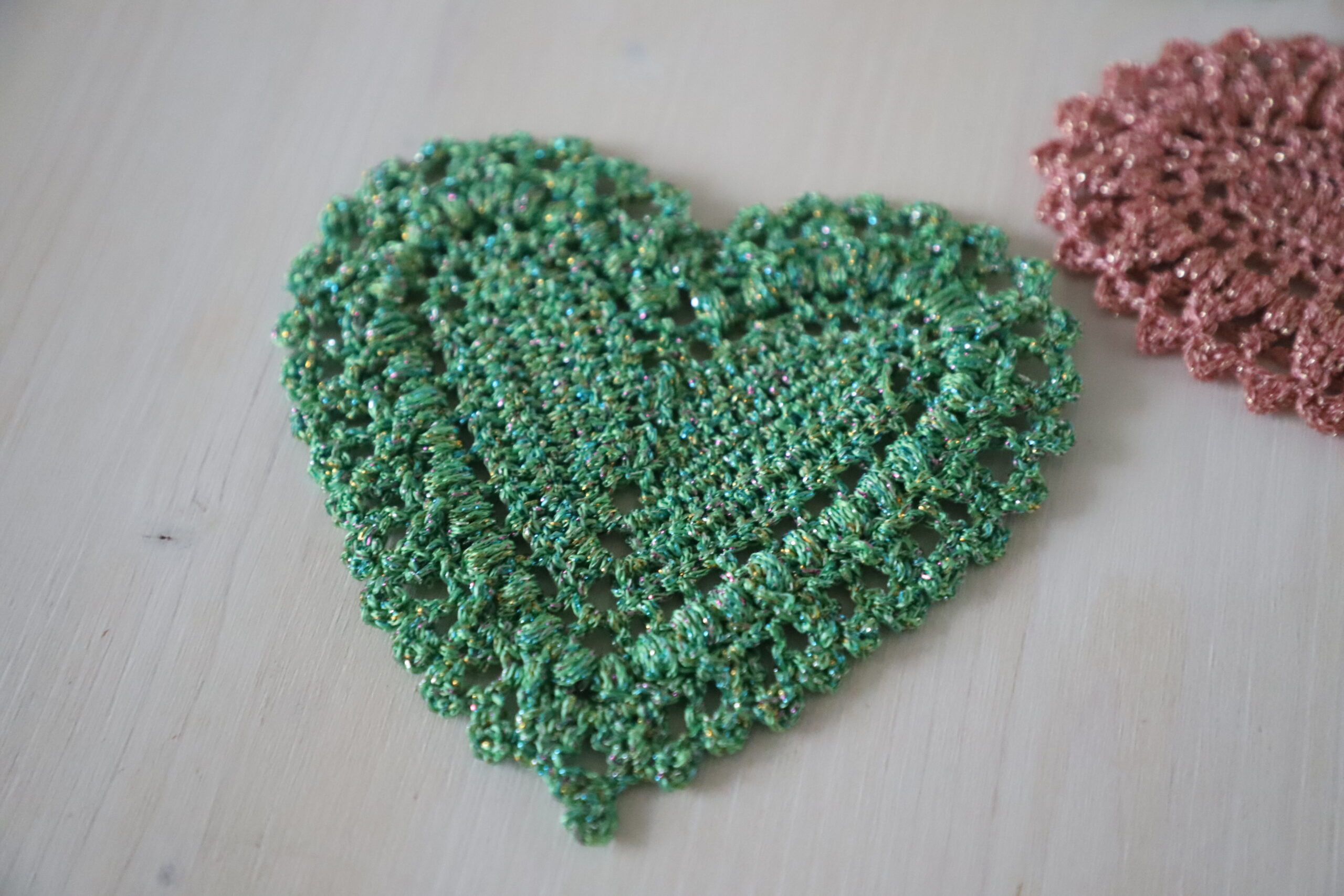 Crochet heart, 5x5 in - Image 2