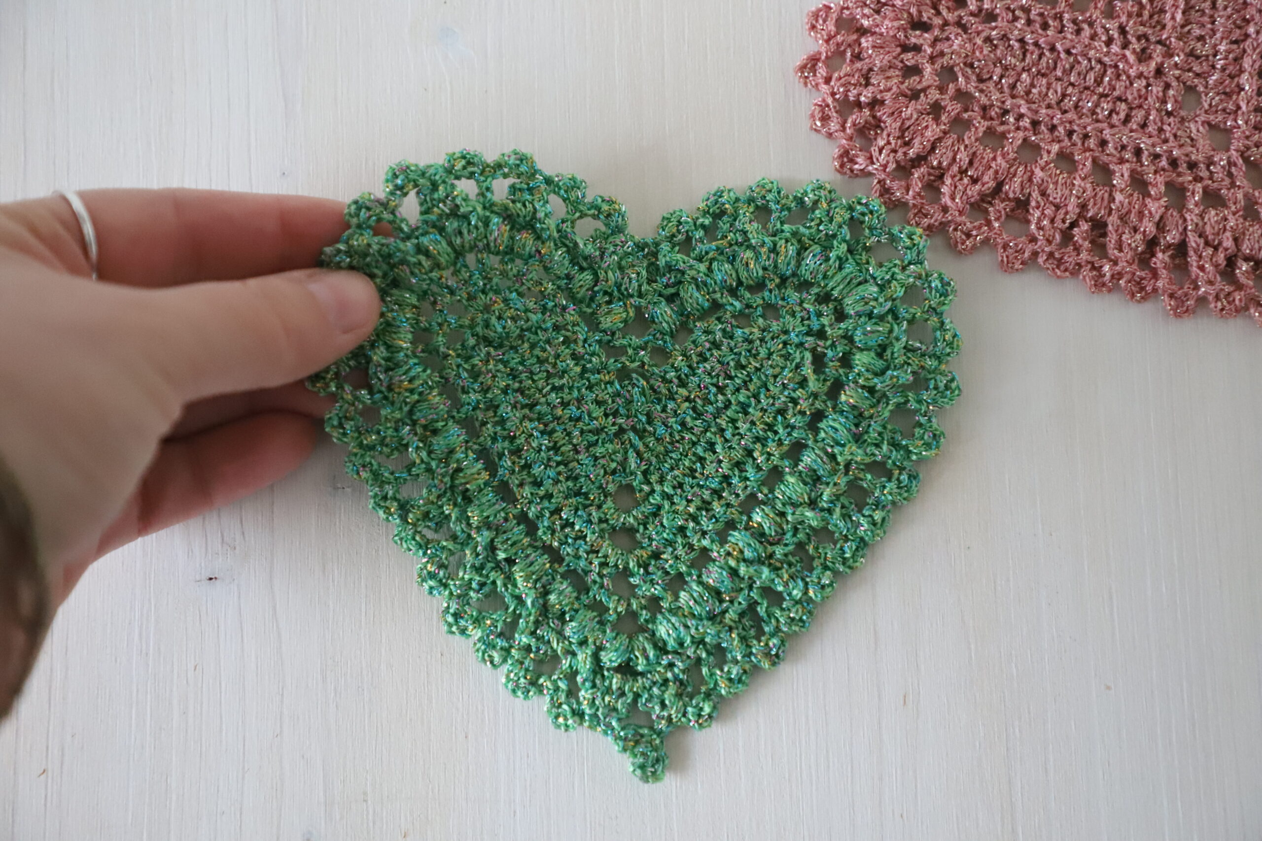 Crochet heart, 5x5 in - Image 3