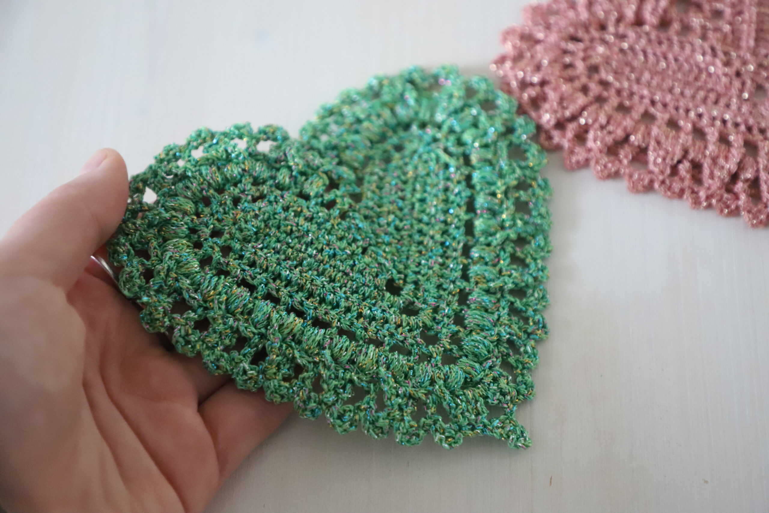 Crochet heart, 5x5 in - Image 4